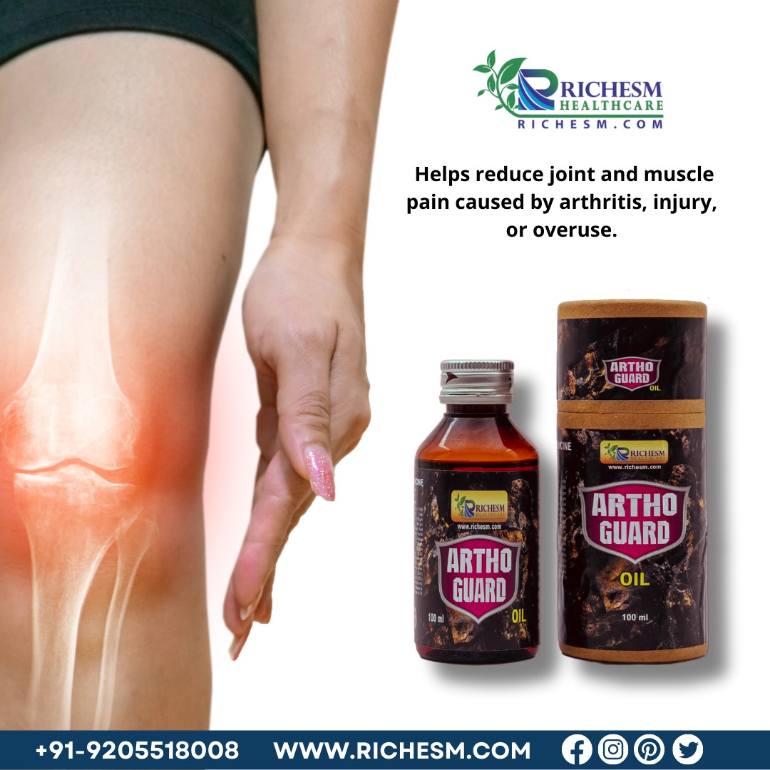 Relieve Joint & Muscle Pain Naturally with Artho Guard Oil from Richesm