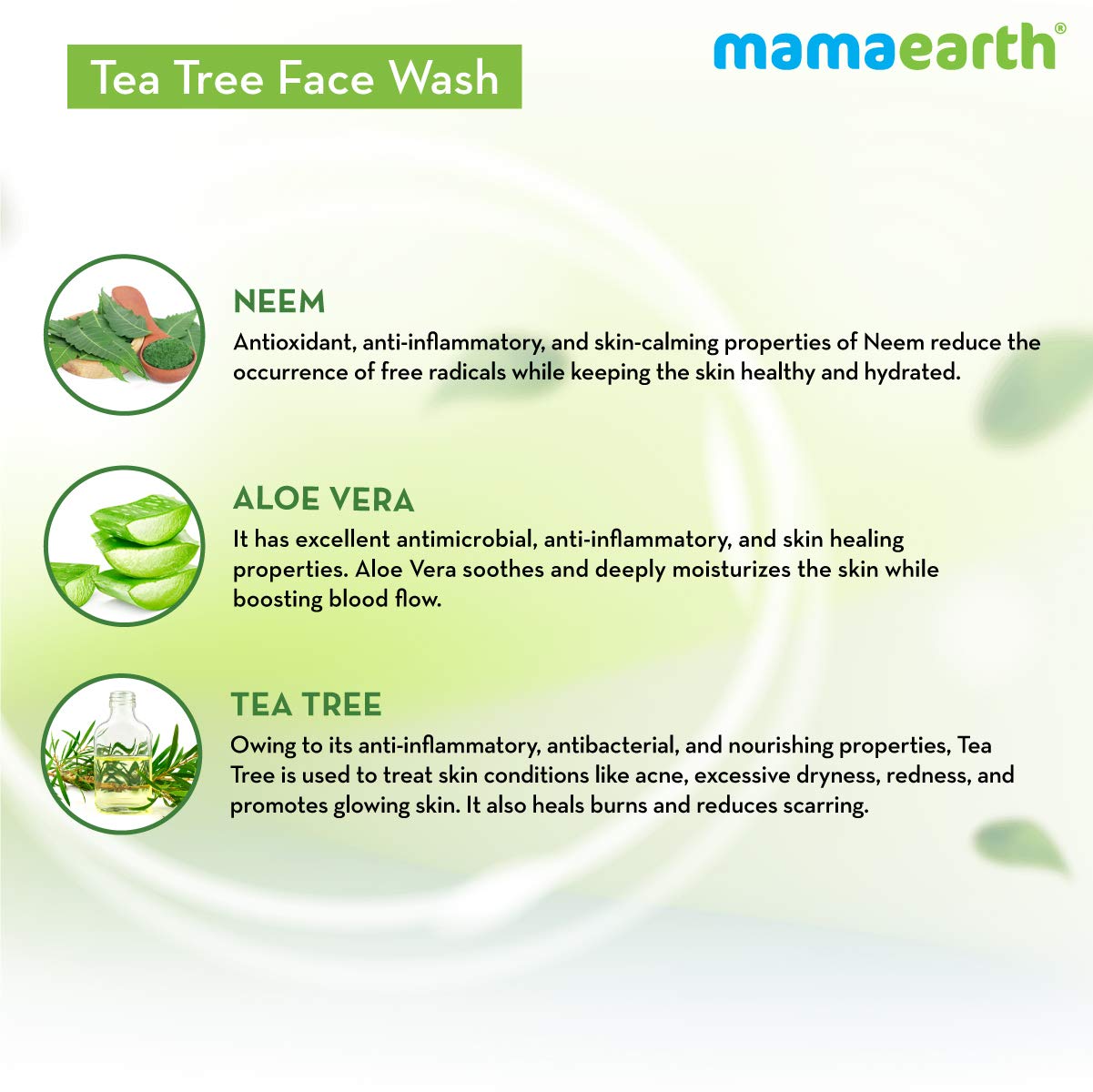 Mamaearth Tea Tree Face Wash (250ml)