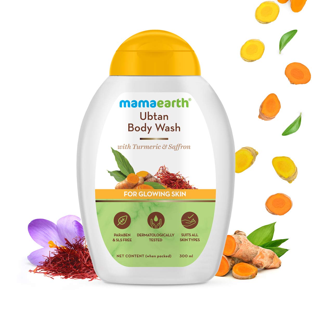 Mamaearth Ubtan Body Wash With Turmeric (300 ml)