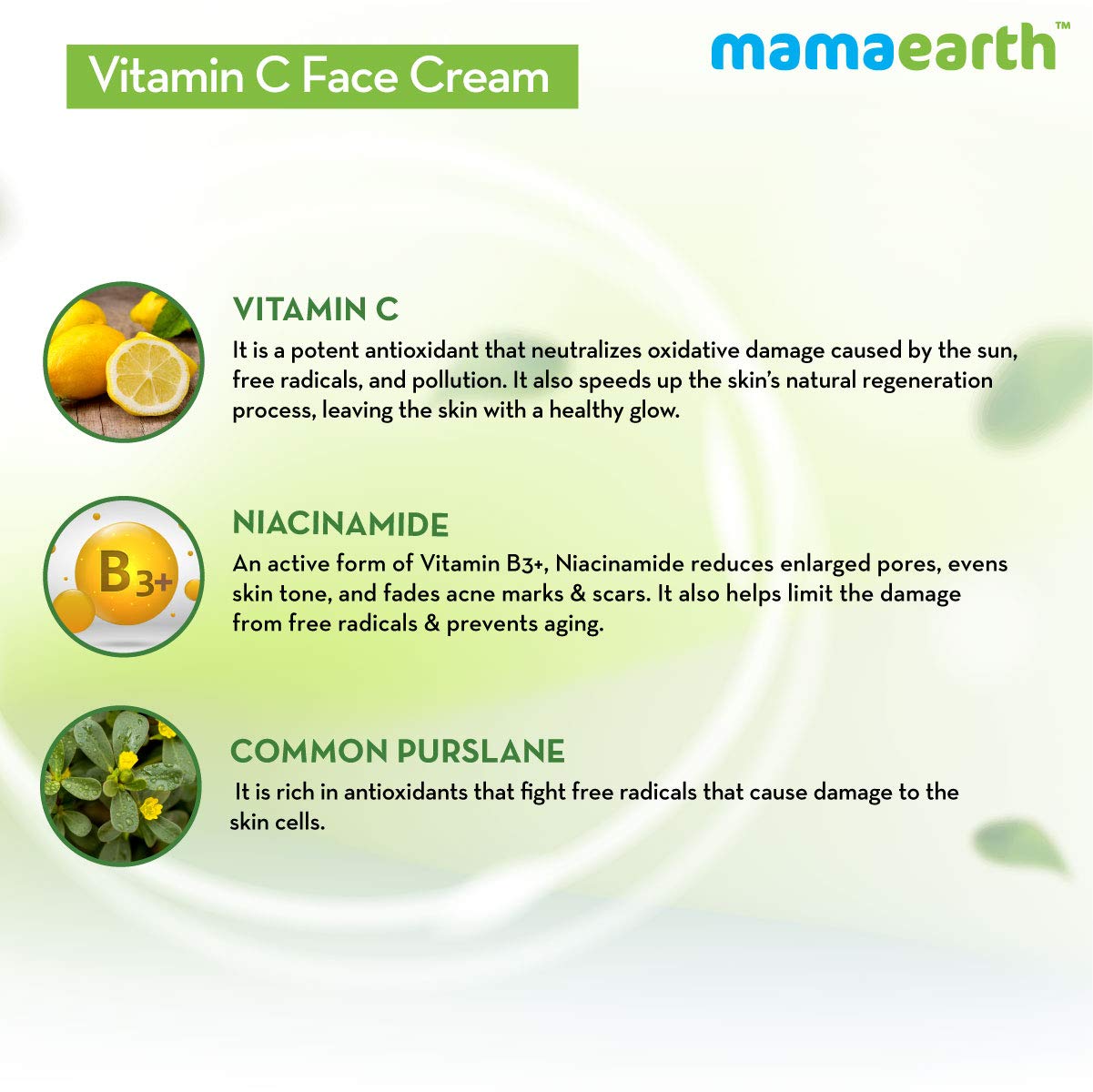 Mamaearth Vitamin C Face Cream (50g)