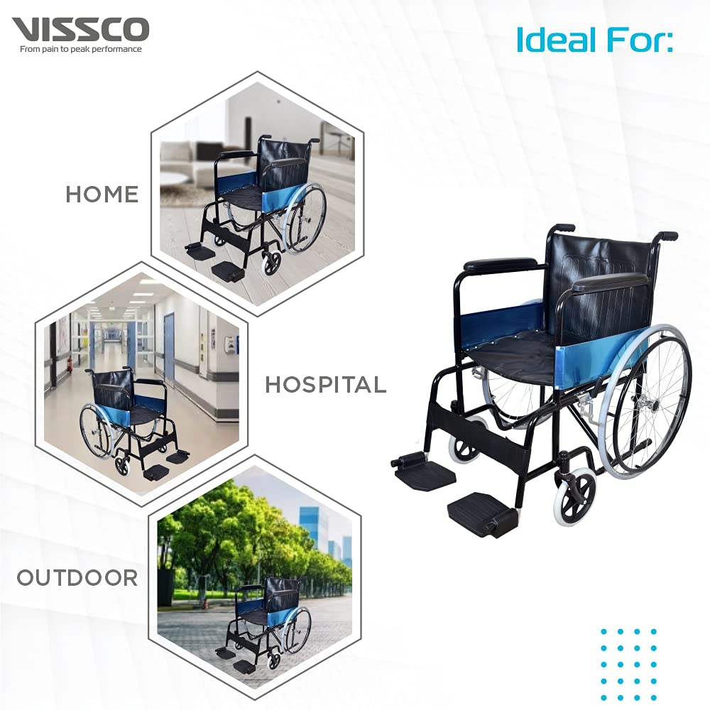 Vissco Rodeo Plus Wheelchair With Fixed Handle