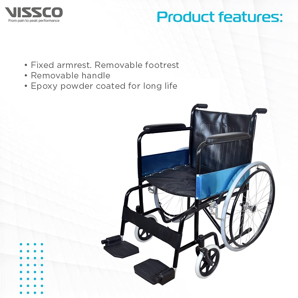 Vissco Rodeo Plus Wheelchair With Fixed Handle