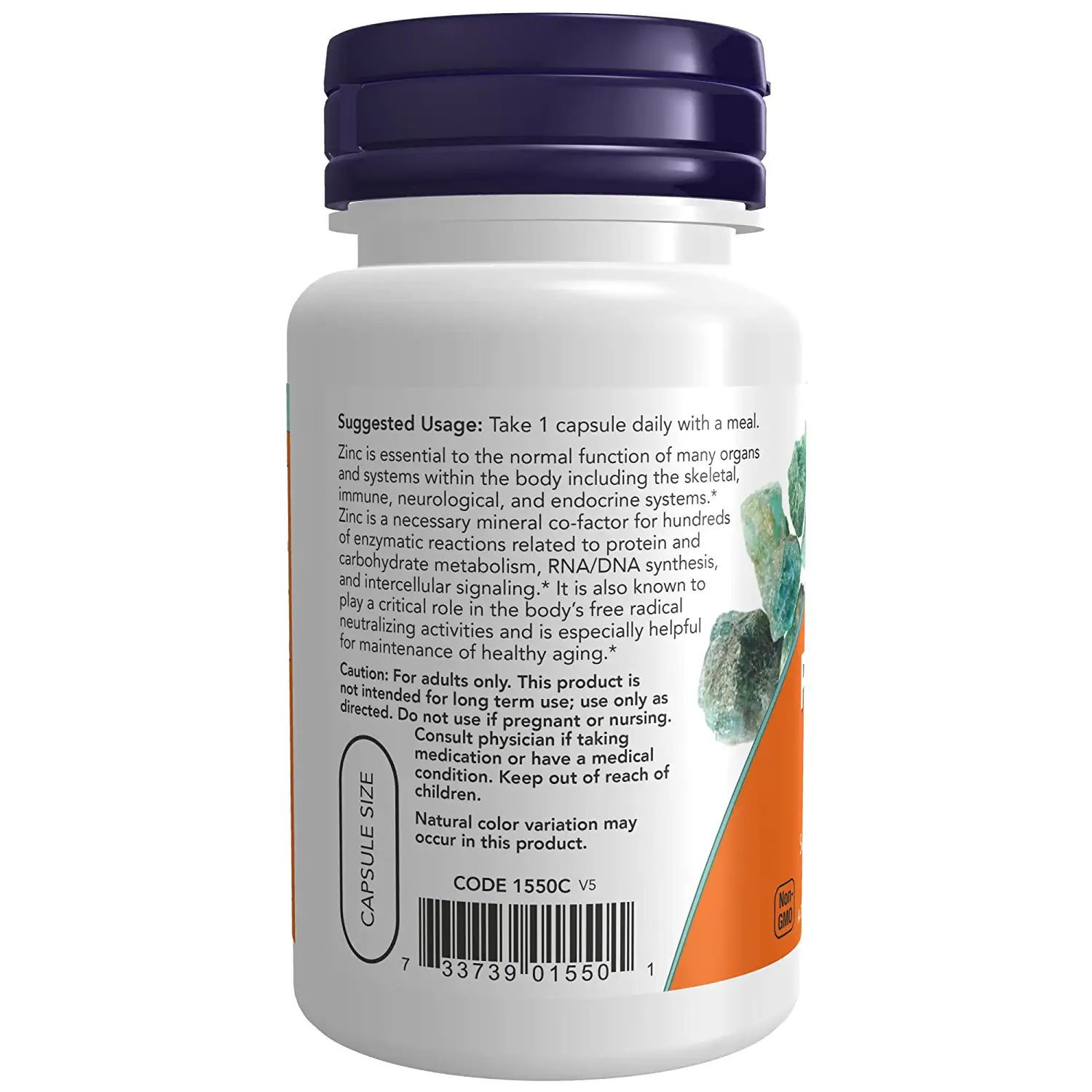 NOW Foods Zinc Picolinate 50 mg (60 capsules)