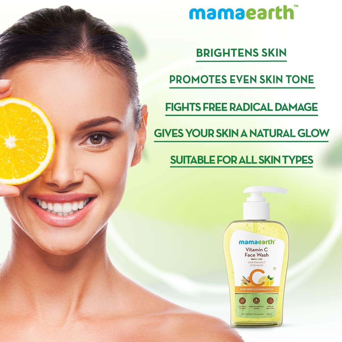 Mamaearth Vitamin C Face Wash (250ml)