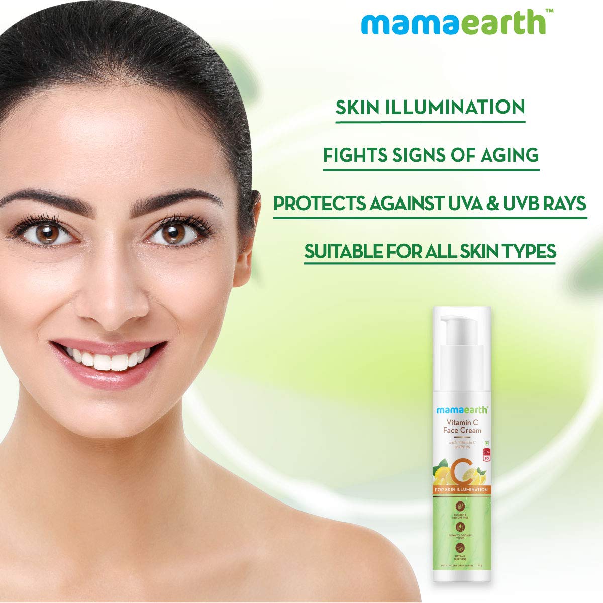 Mamaearth Vitamin C Face Cream (50g)