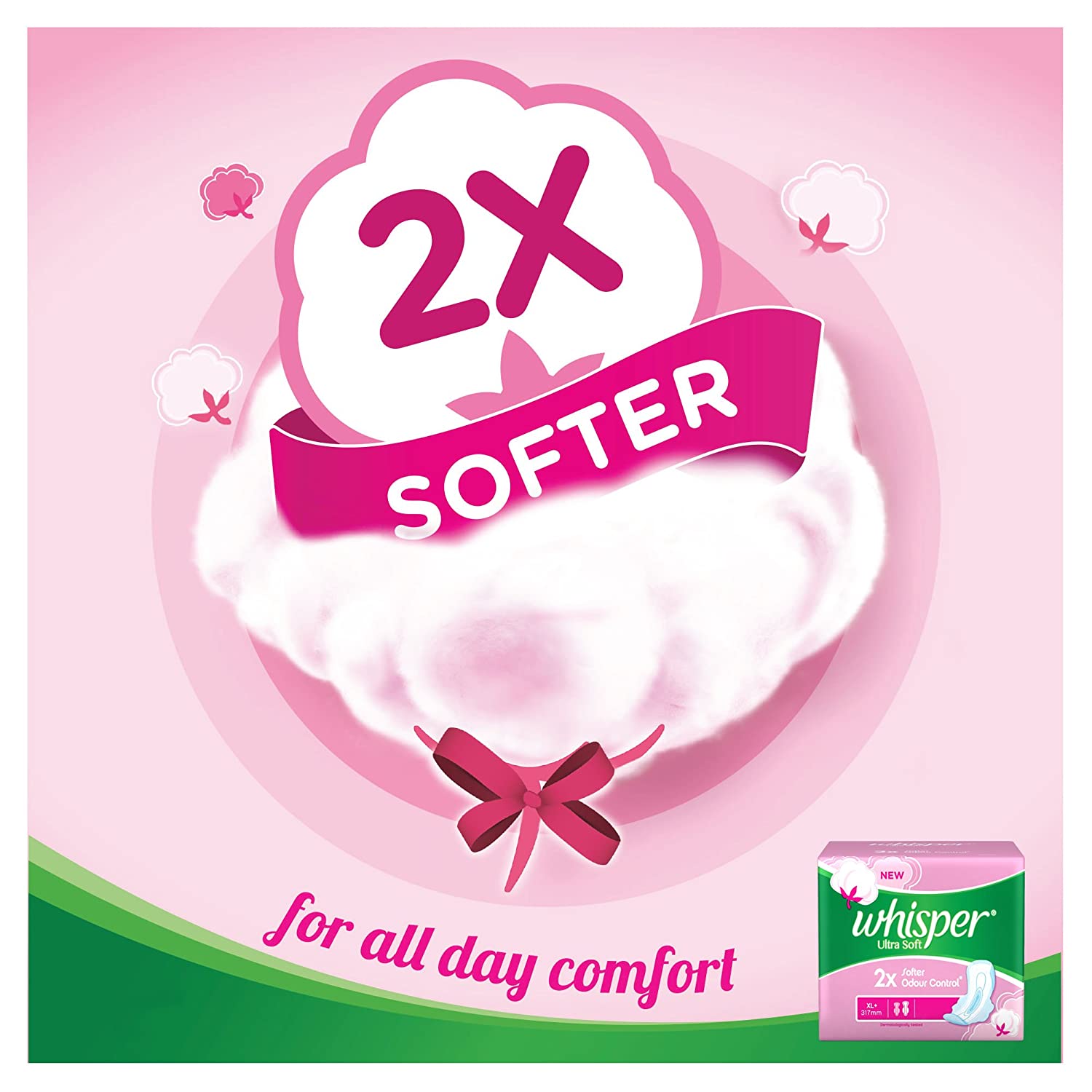 Whisper Ultra Soft XL Plus Sanitary Pads - 30 Count