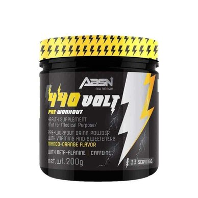 ABSN 440 Volt Pre-Workout Mango-Orange (200 gm)