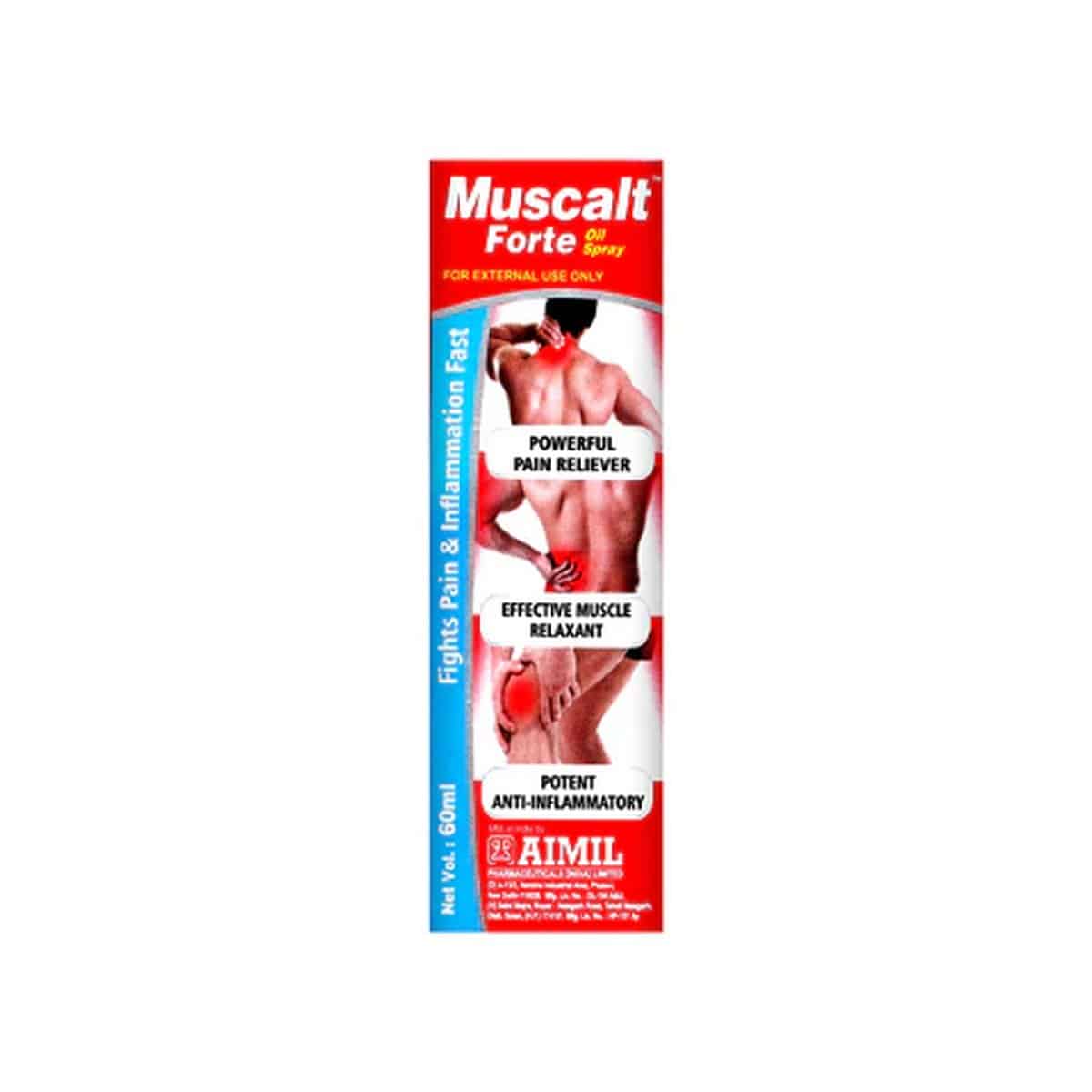 Aimil Muscalt Forte Oil Spray 60ml (Pack of 3)