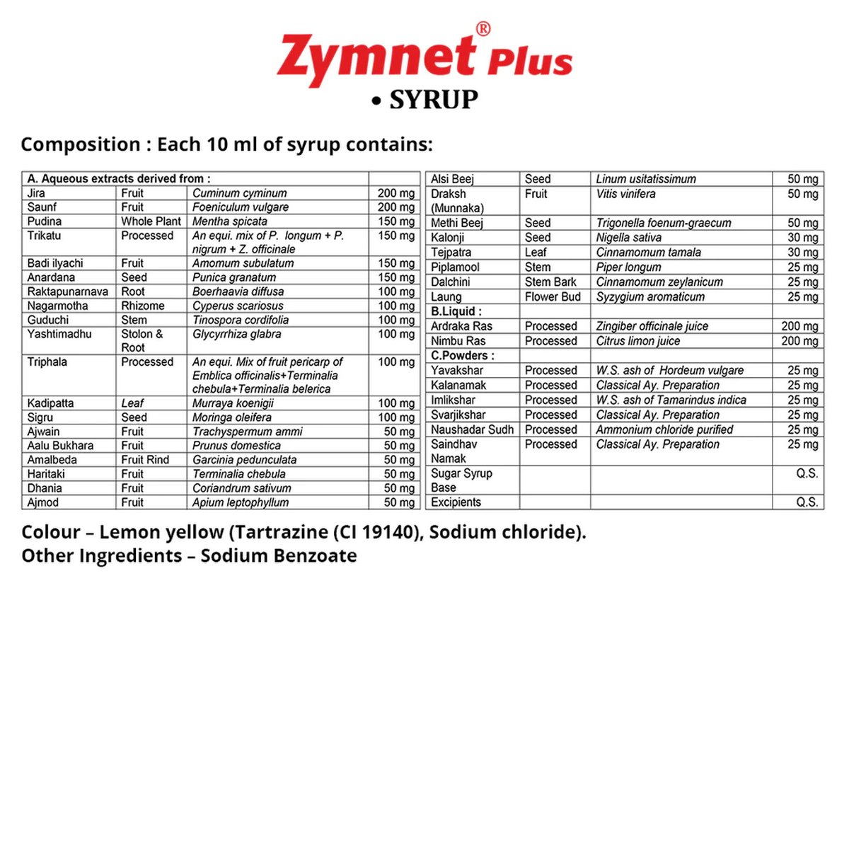 Aimil Zymnet Plus Syrup