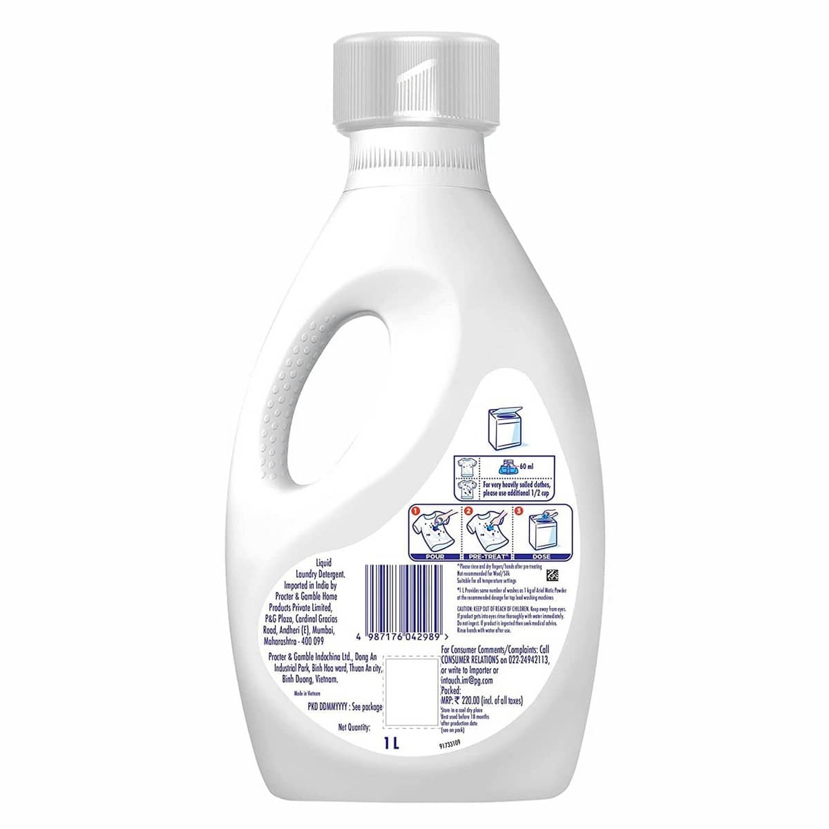 Ariel Matic Liquid Detergent Top Load (1 lt)