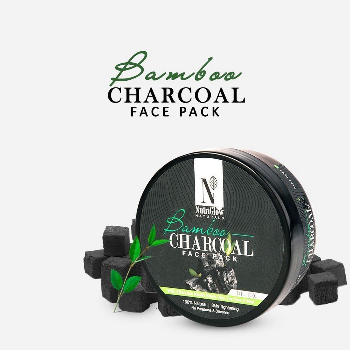 Nutriglow Bamboo Charcoal Face Pack (200 grams)