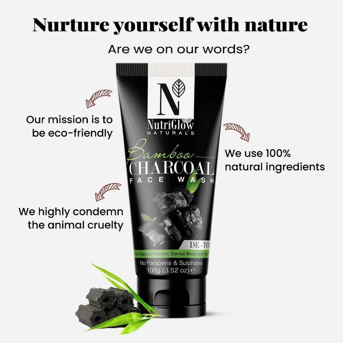 Nutriglow Bamboo Charcoal Face Wash (100 grams)65