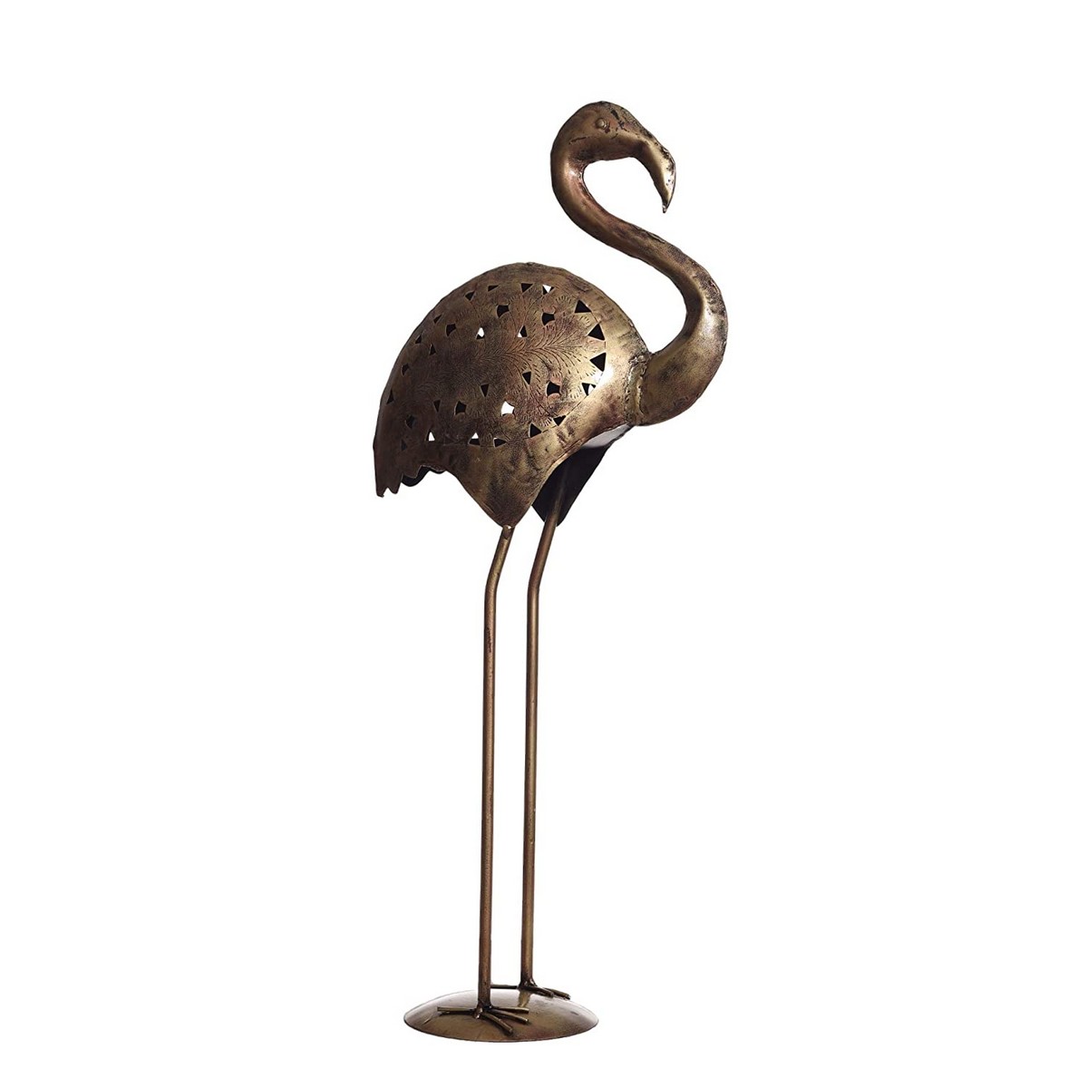 Set of 2 Golden Crane Table Top Decorative Item