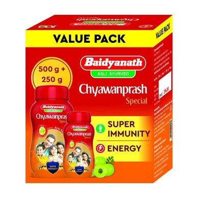 Baidyanath Chyawanprash Special Value Pack (500 + 250gm)