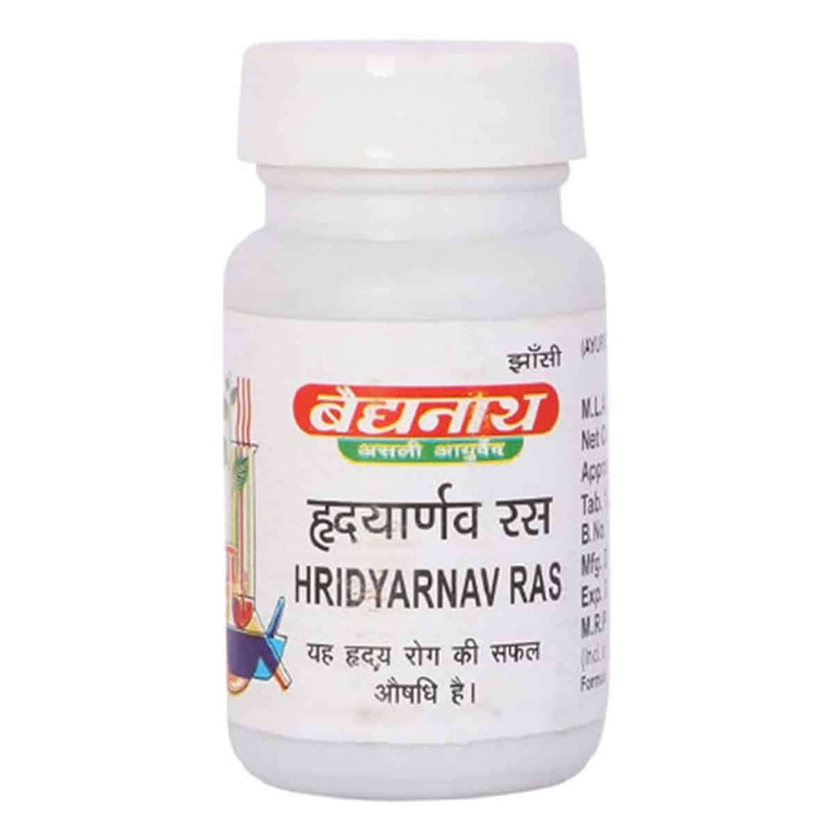 Baidyanath Jhansi Hridayarnava Ras (80 Tablets)