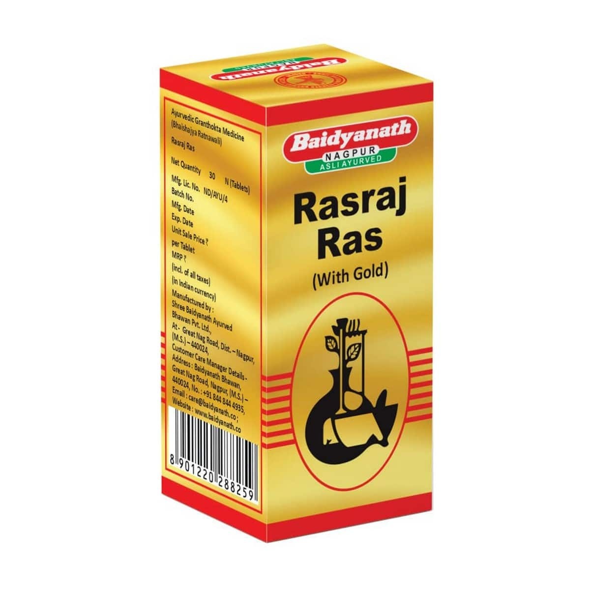 Baidyanath Rasraj Ras Gold Tablet (30 Tab)