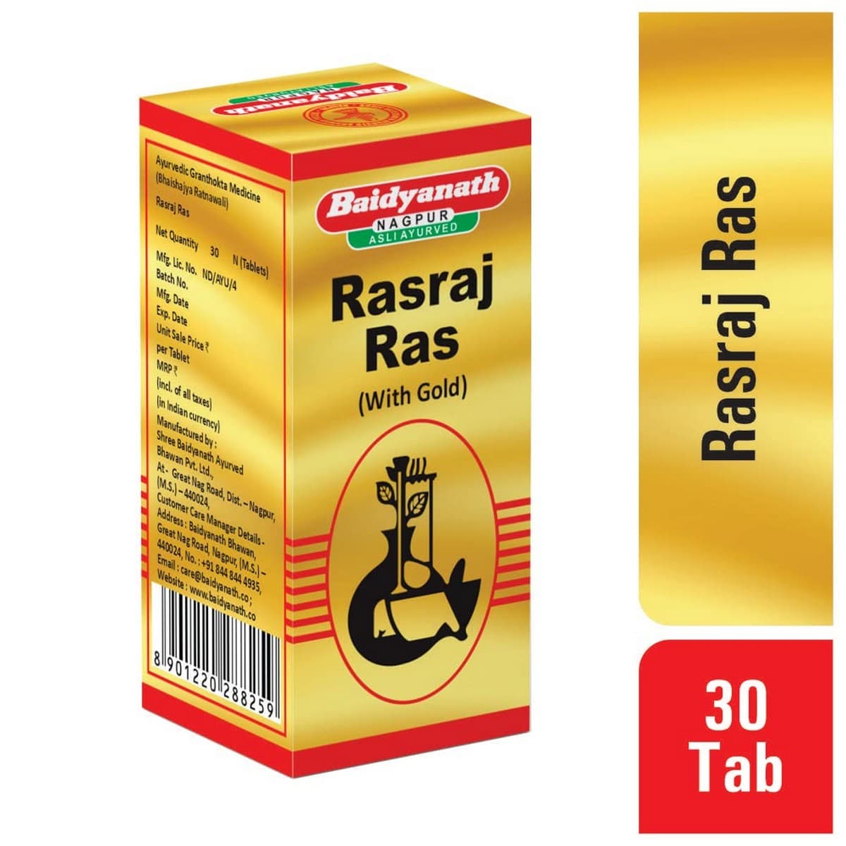 Baidyanath Rasraj Ras Gold Tablet (30 Tab)