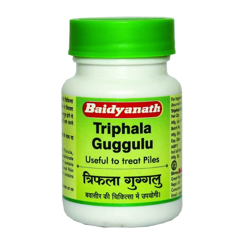 Baidyanath Triphala Guggulu Tablets (80 Tablets)