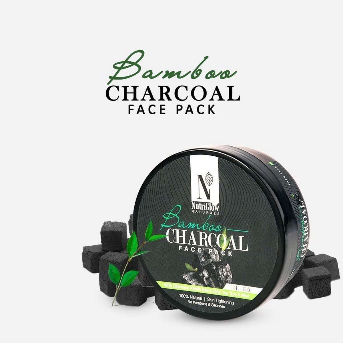 Nutriglow Bamboo Charcoal Face Pack (200 gm)