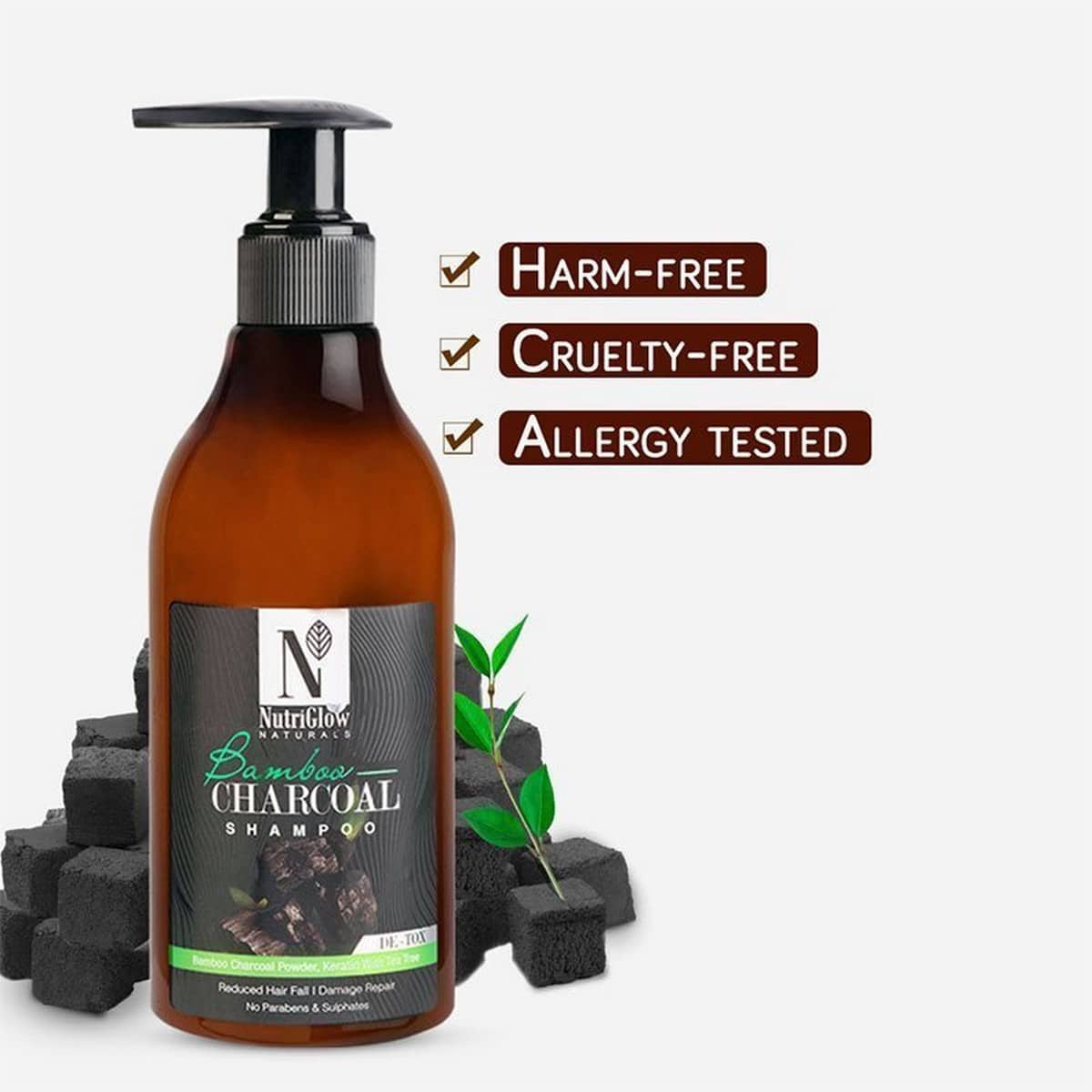 Nutriglow Bamboo Charcoal Shampoo (150 ml)