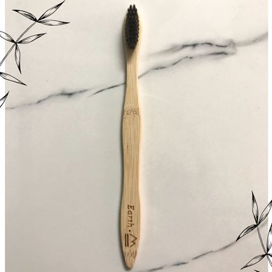 Bamboo Toothbrush with Soft Charcoal-activated Bristles