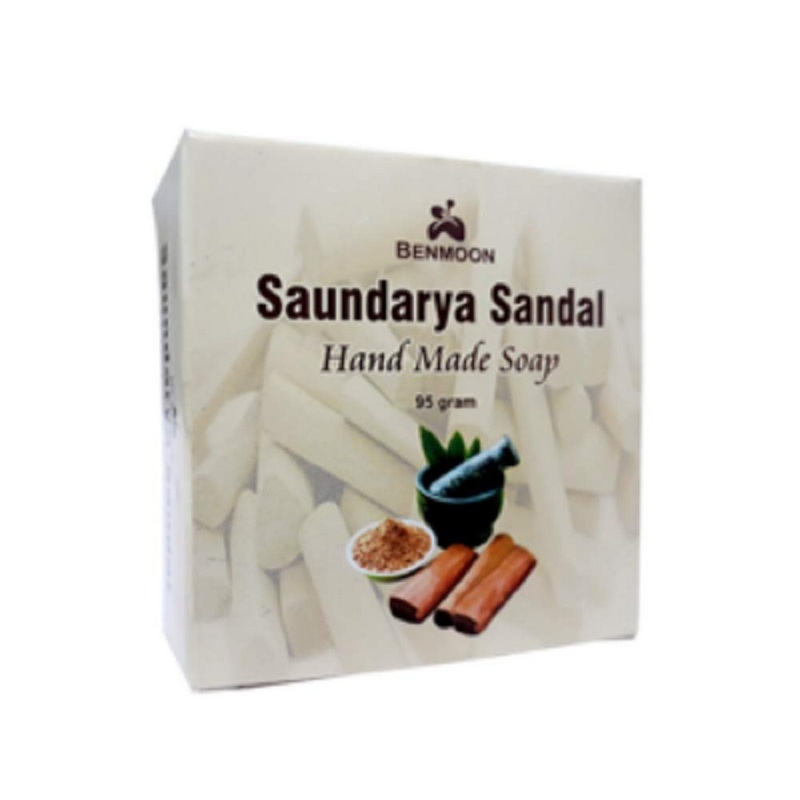 Benmoon Saundarya Sandal Handmade Soap For Clean, Soft and Touchable Skin (95 Gm)