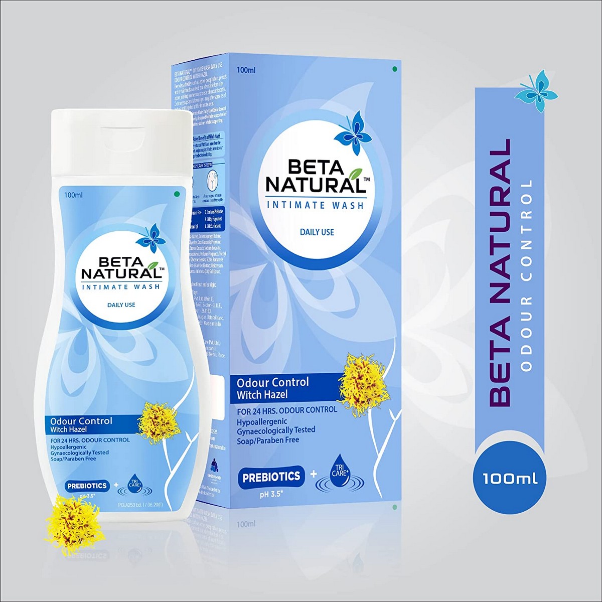 Beta Natural Intimate Wash For Odour Control - Witch Hazel (100 ml)