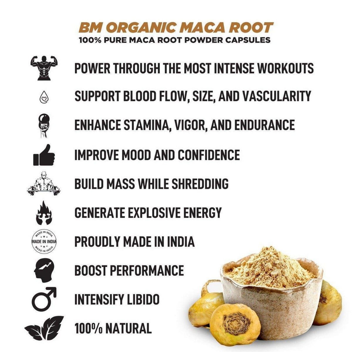 Bigmuscles Nutrition MACA Root (50 Servings)