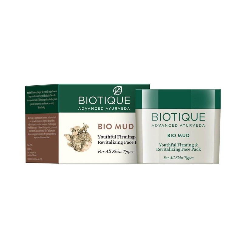 Biotique Bio Mud Youthful Firming and Revitalizing Face Pack for All Skin Types, 75g