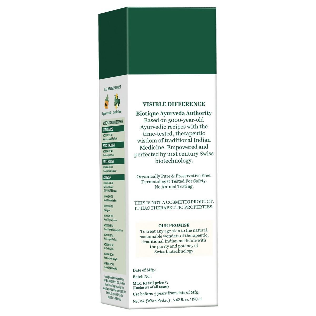 Biotique Morning Nectar Nourish & Hydrate Moisturizer(190ml)