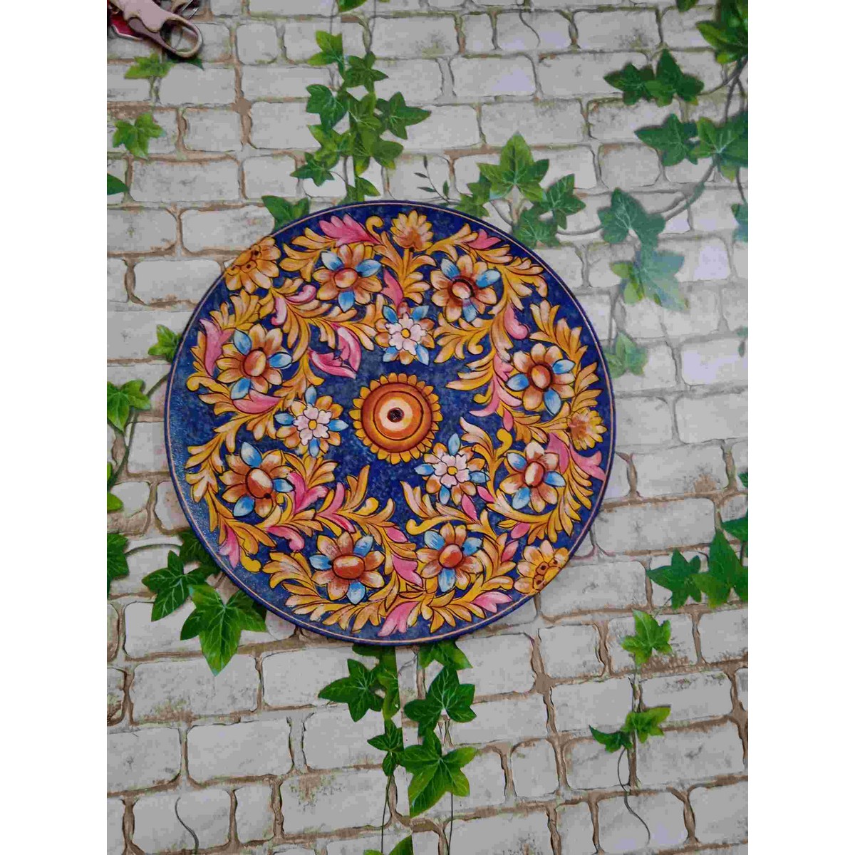 Multicolour Floral Plate for Wall Decoration