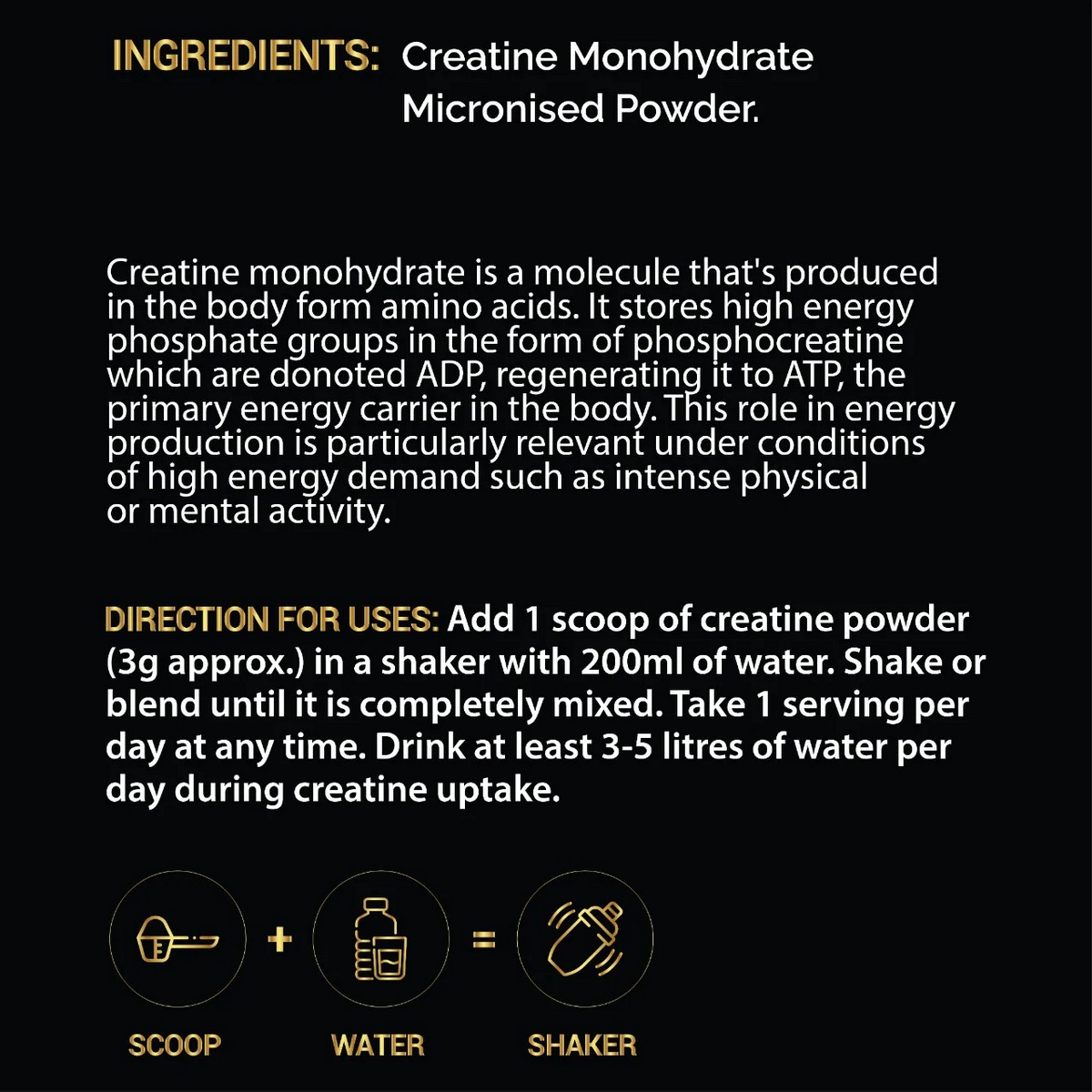 Body Sensation Intense Creatine Monohydrate (240 grams)