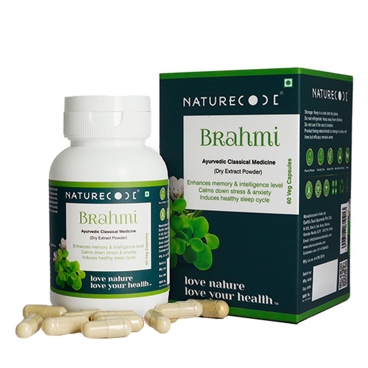 Naturecode Brahmi (60 Capsules)