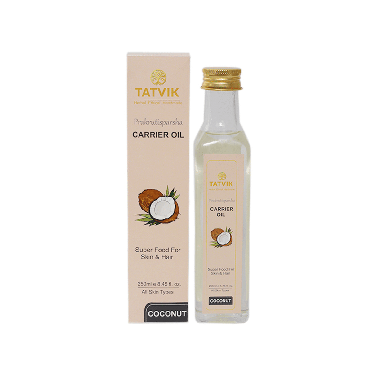 Tatvik Prakrutisparsha Carrier Oil Coconut (250ml)