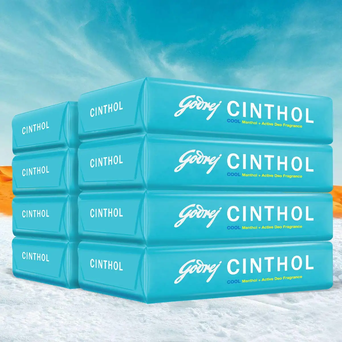 8 x Cinthol Cool Bath Soap - (100 grams)