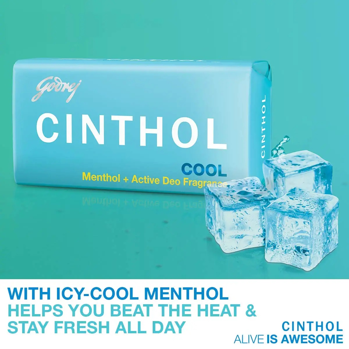 8 x Cinthol Cool Bath Soap - (100 grams)