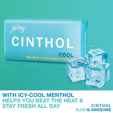 8 x Cinthol Cool Bath Soap - (100 grams)