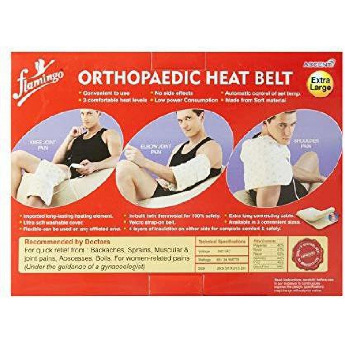 Flamingo Surgicals Orthopaedic Heat Belt Waist Support