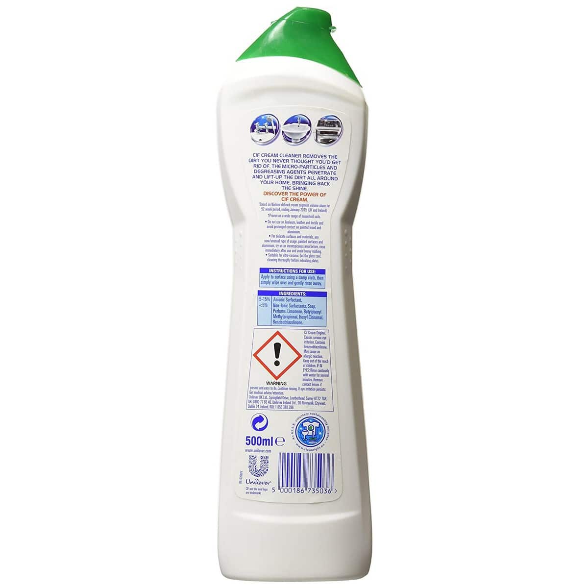 Cif Original Bath Cream 500 ml (Pack of 4)