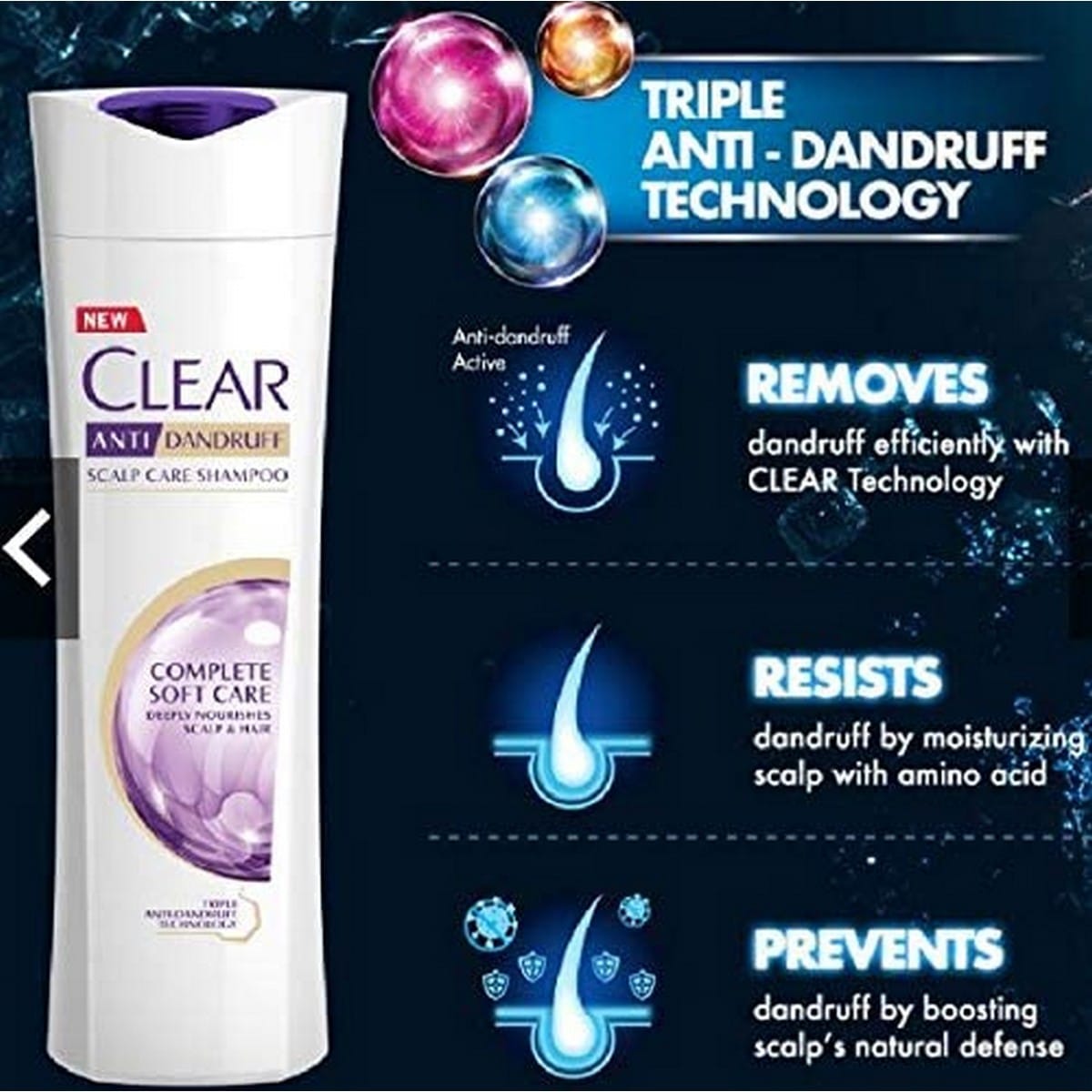 Clear Complete Soft Care Shampoo (330 ml)