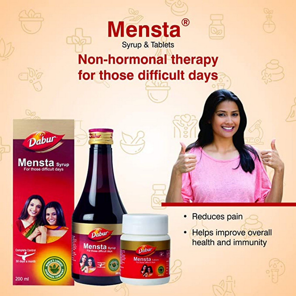 Dabur Mensta Syrup (200 ml)