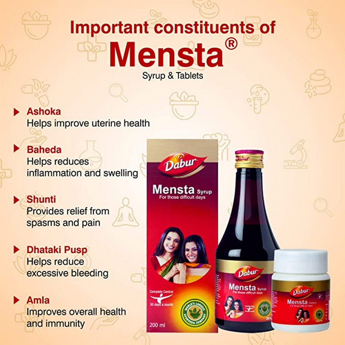 Dabur Mensta Syrup (200 ml)