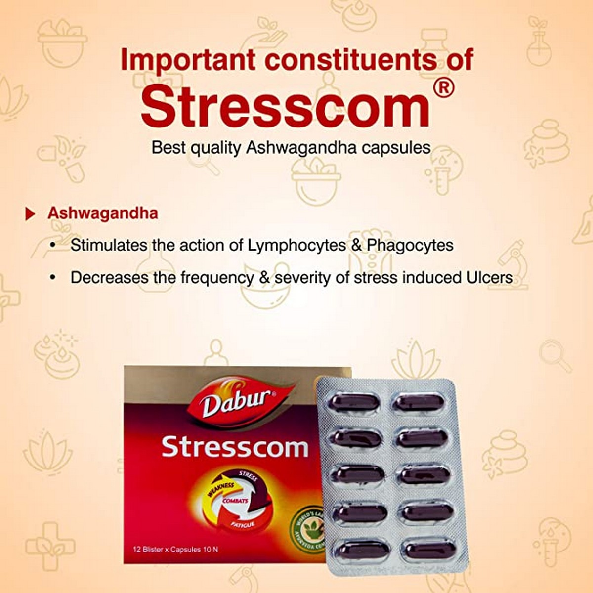 Dabur Stresscom (120 Caps)