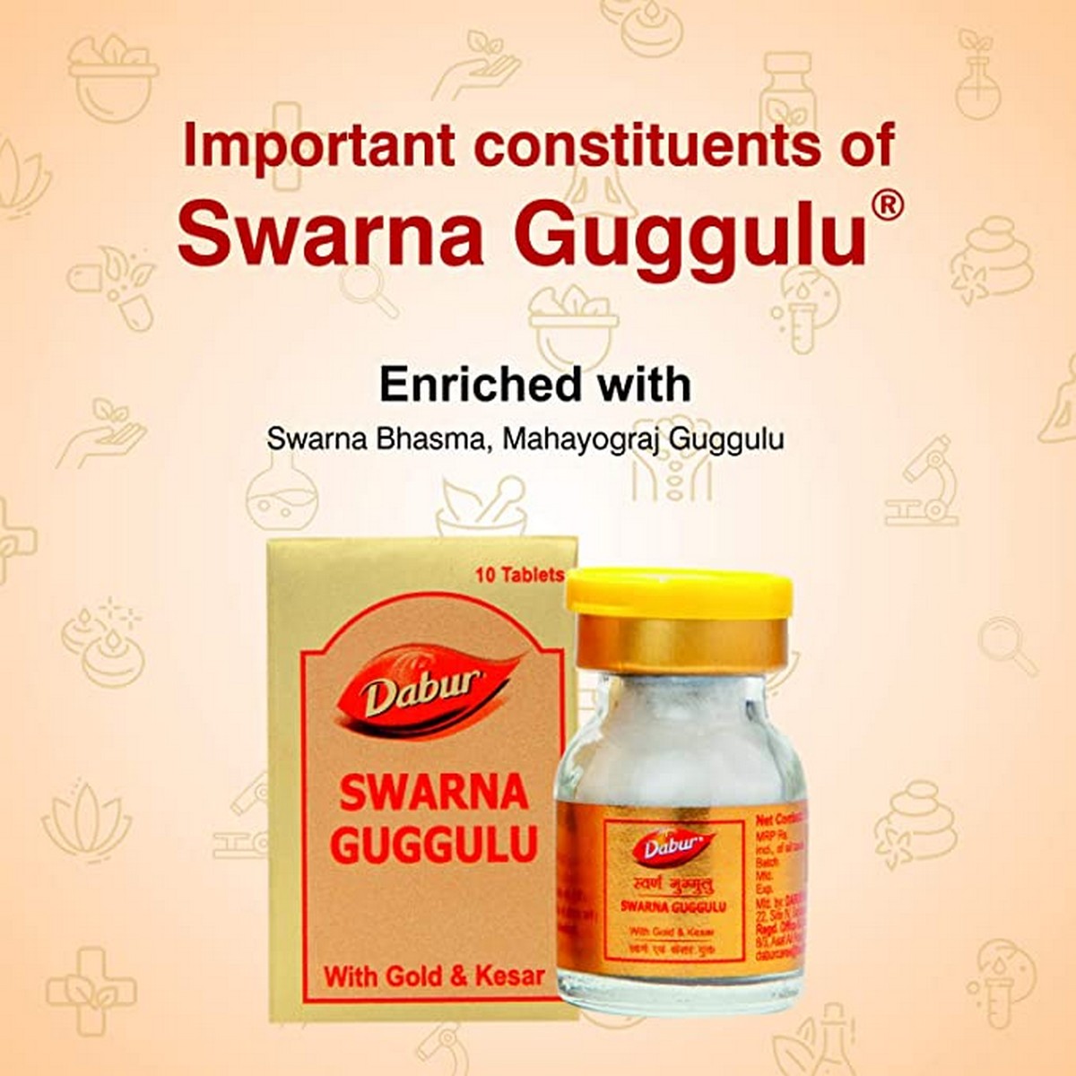 Dabur Swarna Guggulu Gold (10 Tablets)