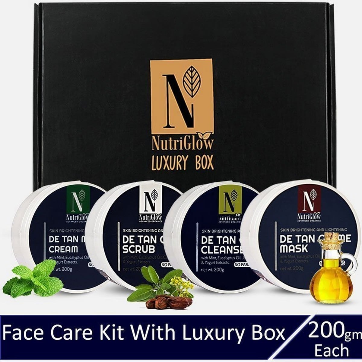 Nutriglow De-Tan Glowing Skin Gift Kit (200 gm)