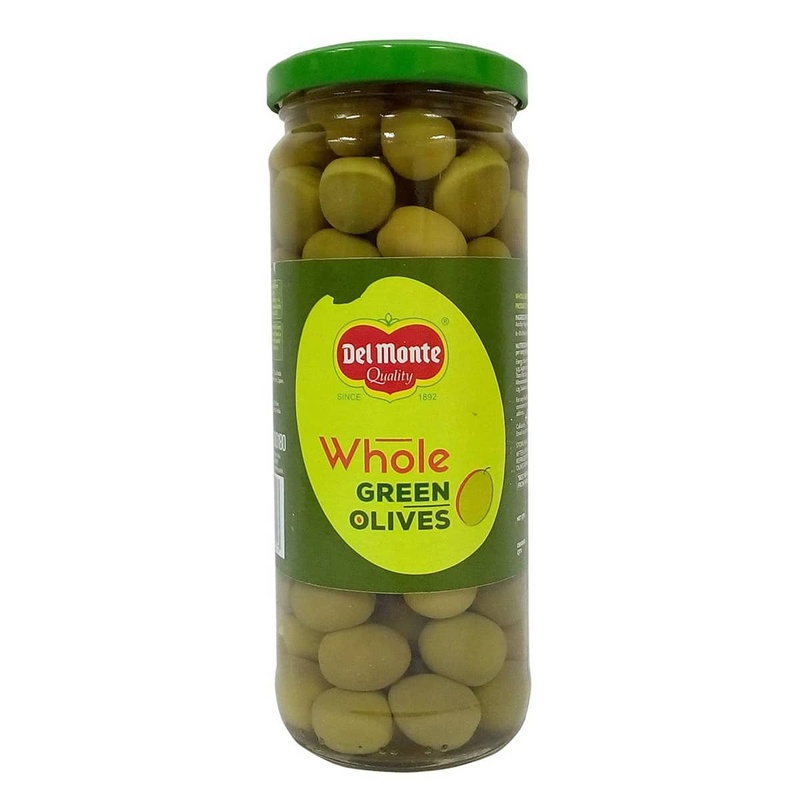 Del Monte Green Olives Whole Jar (450 grams)