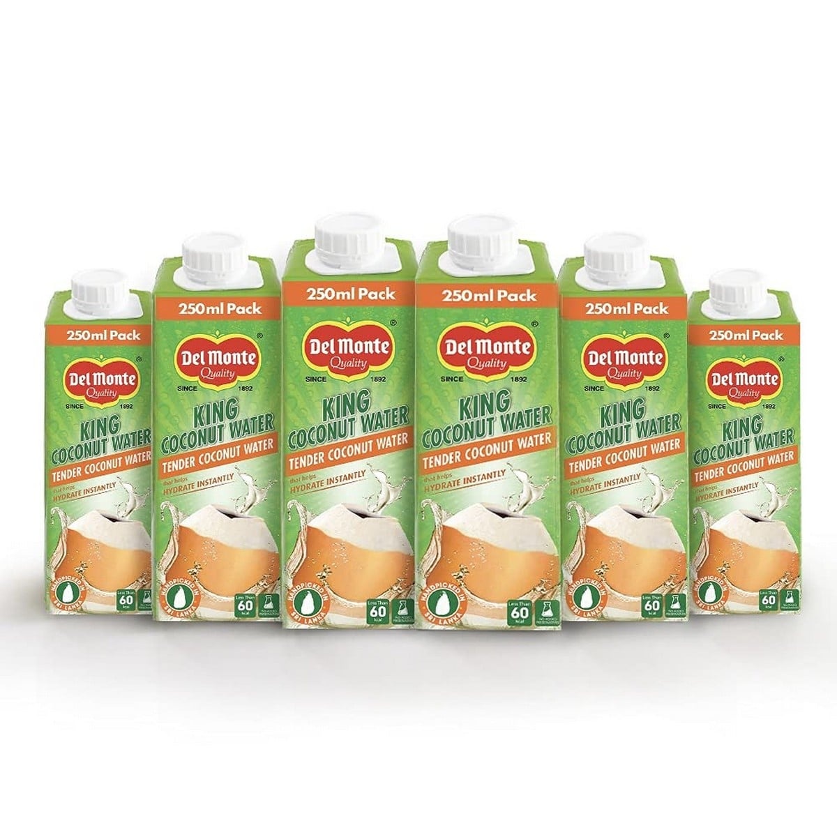 Del Monte King Coconut Water 250ml (Pack of 6)