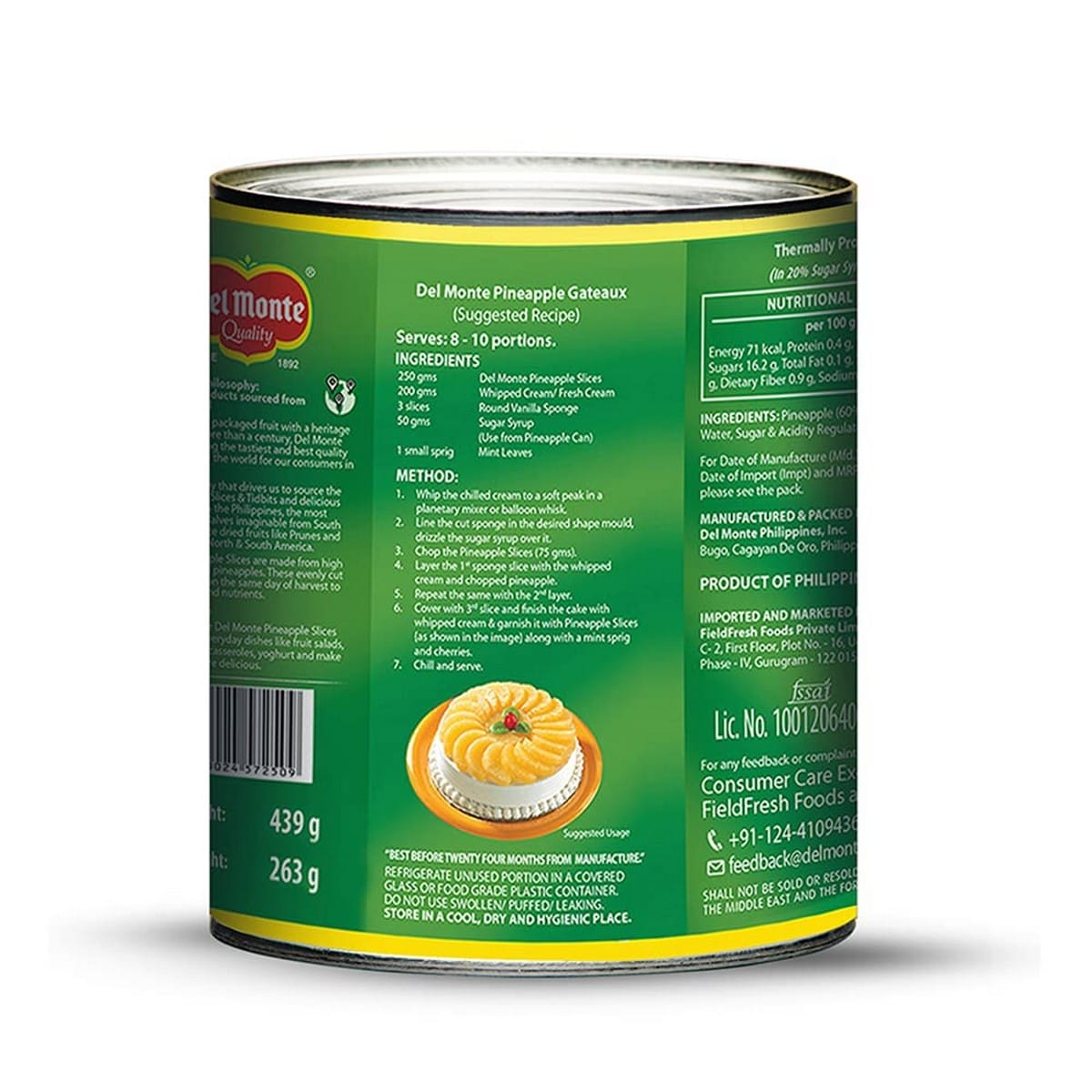 Del Monte Pineapple Slices (439 grams)