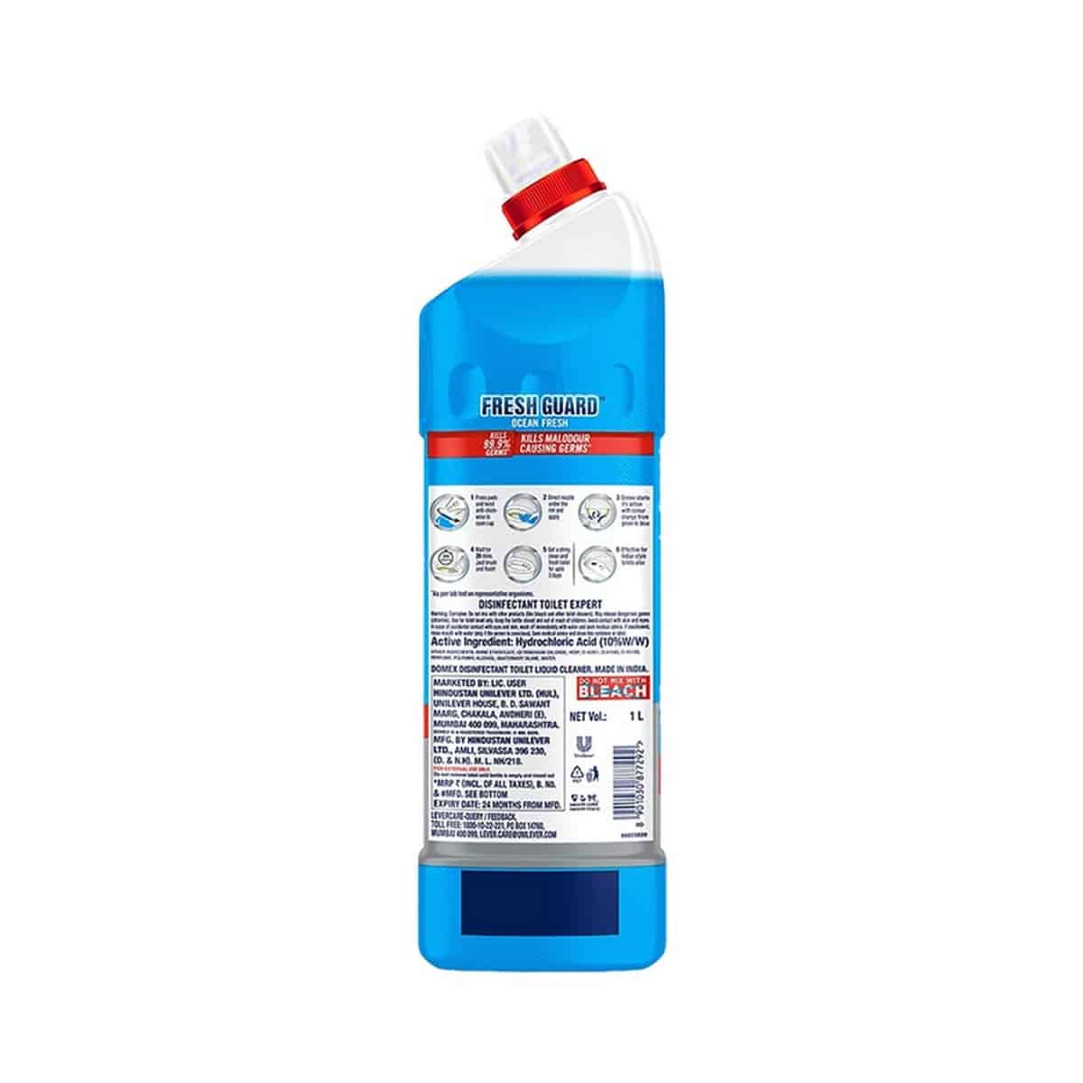 Domex FreshGuard Toilet Cleaner Liquid (2X1 lt)Â 