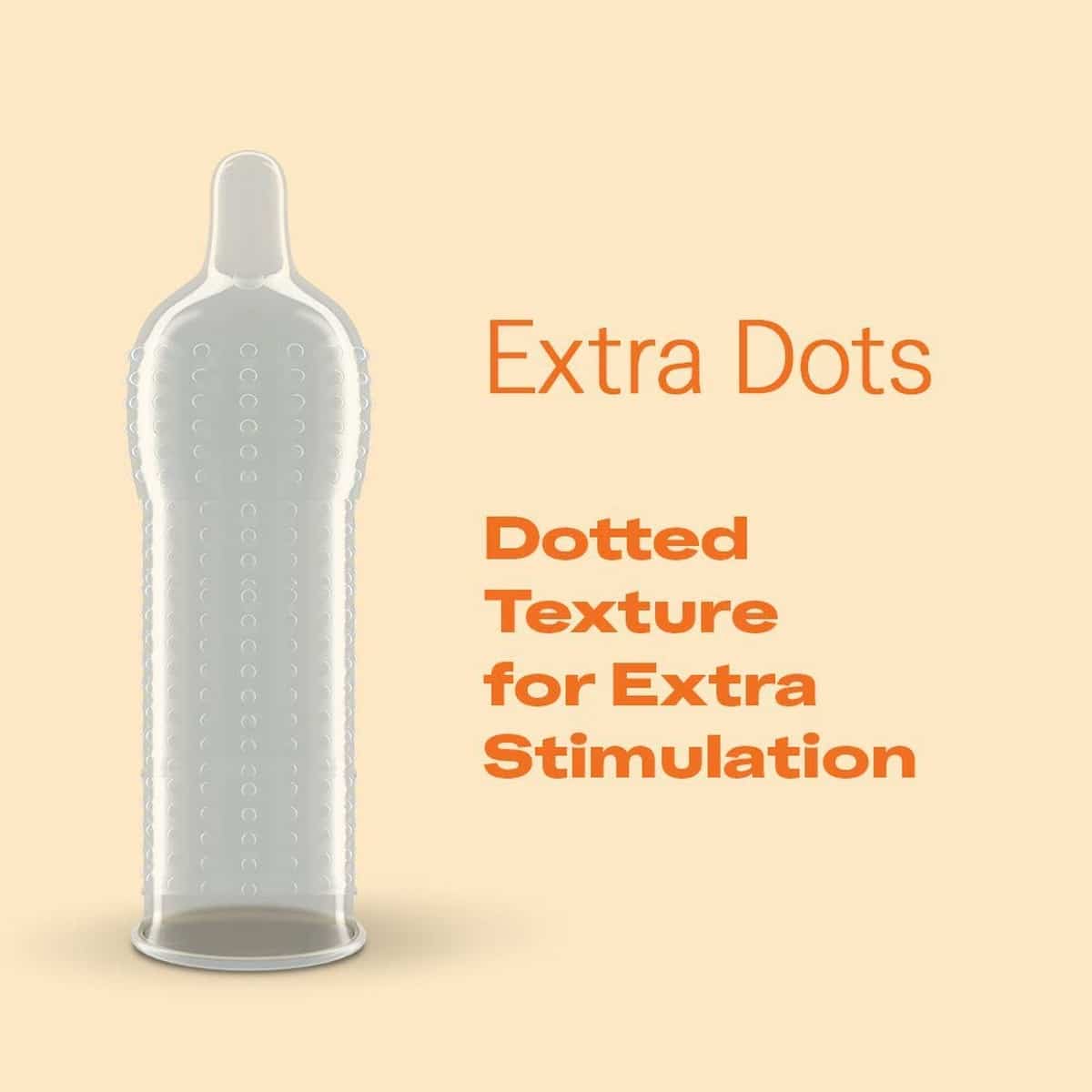 Durex Extra Dotted Condoms For Men - 10 Count